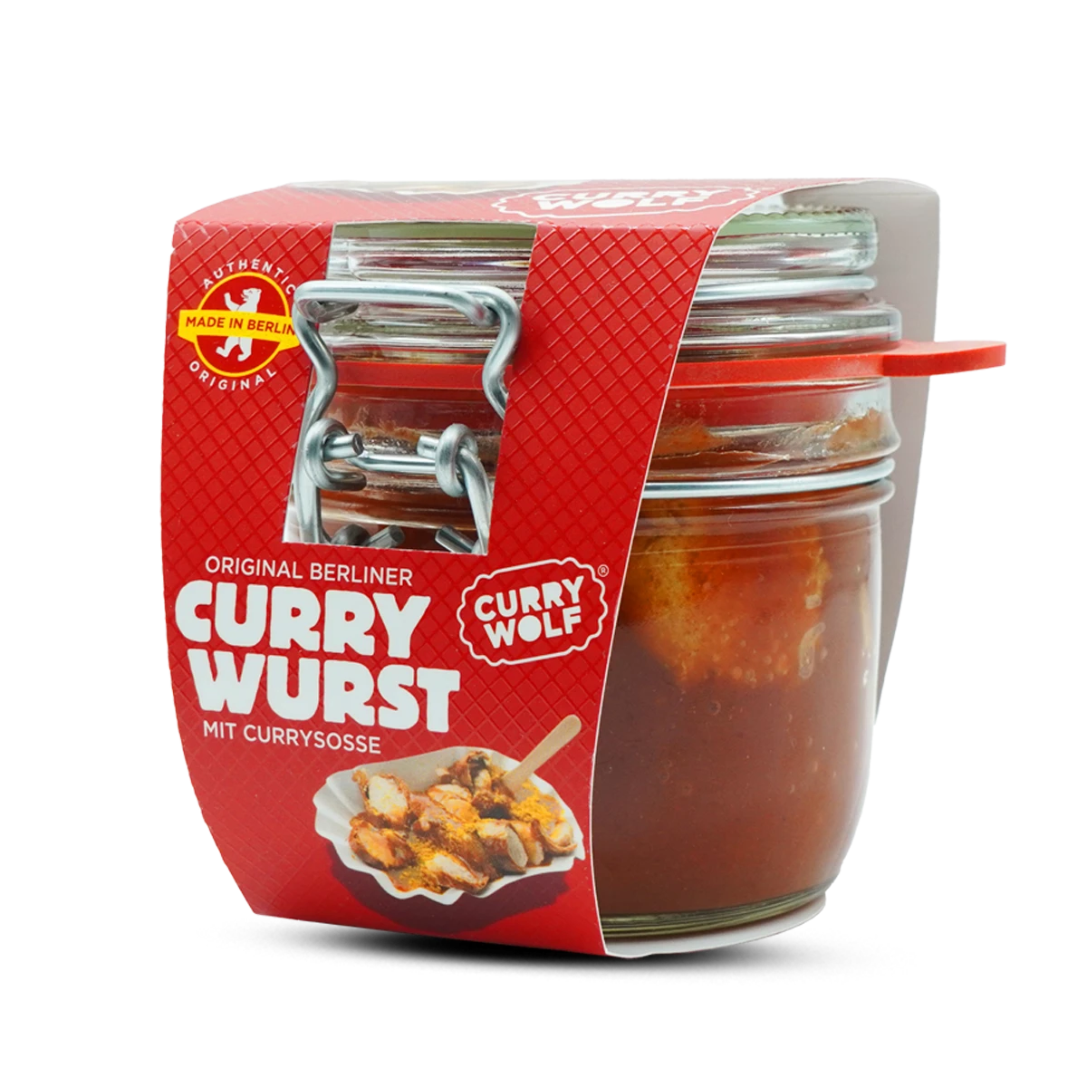 Curry Wurst im Glas