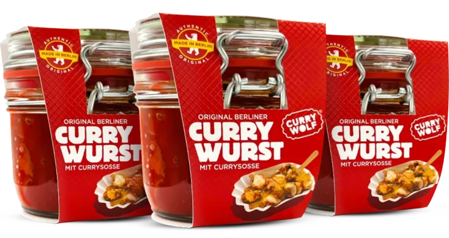 Currywurst im Glas