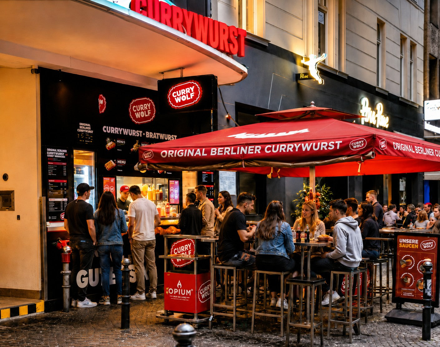 Curry Wolf Currywurst am Ku’damm in Berlin City West